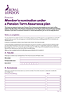 Pension term assurance – member’s nomination form